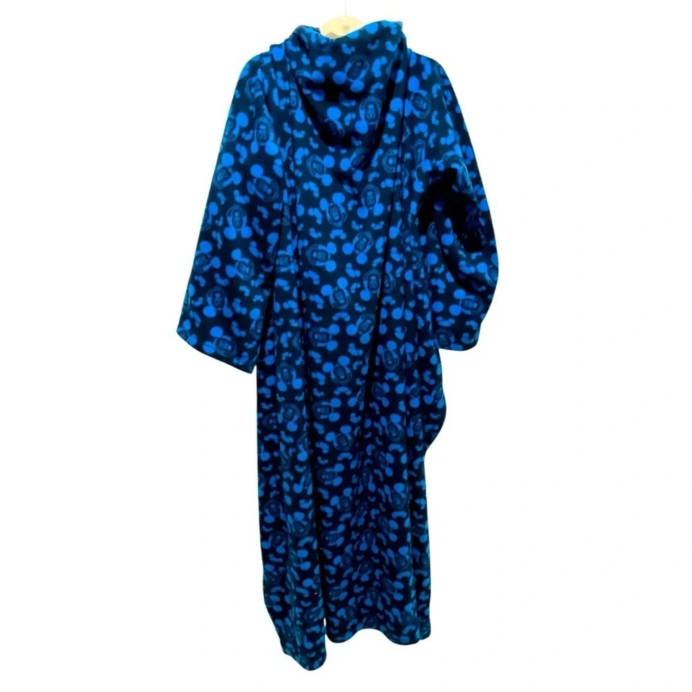 Disney Mickey Mouse Snuggie Blanket Robe Fleece Throw Wrap One Size